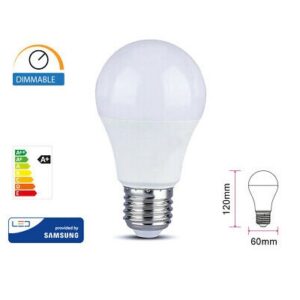 Lampada Led Goccia E27 12w Luce Fredda Dimmerabile